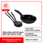 SLIQUE IBF Fry Pan 20cm w/ Nylon Tools Set of 3