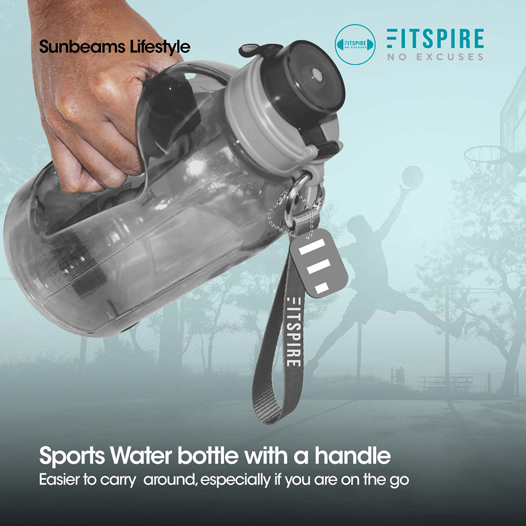 FITSPIRE Premium Sports Water Bottle, Drinking Water Bottle, Fitness Water Bottle For Kids, For Adults, For Home & Office, Back to School 1500/2200ml - Drinking Essentials