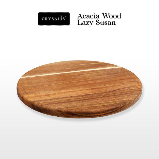CRYSALIS Acacia Wood Lazy Susan
