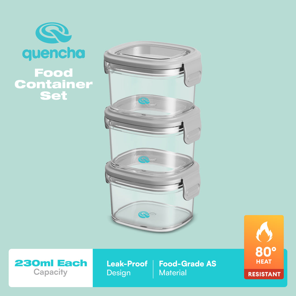 Quencha 230ml food storage container set