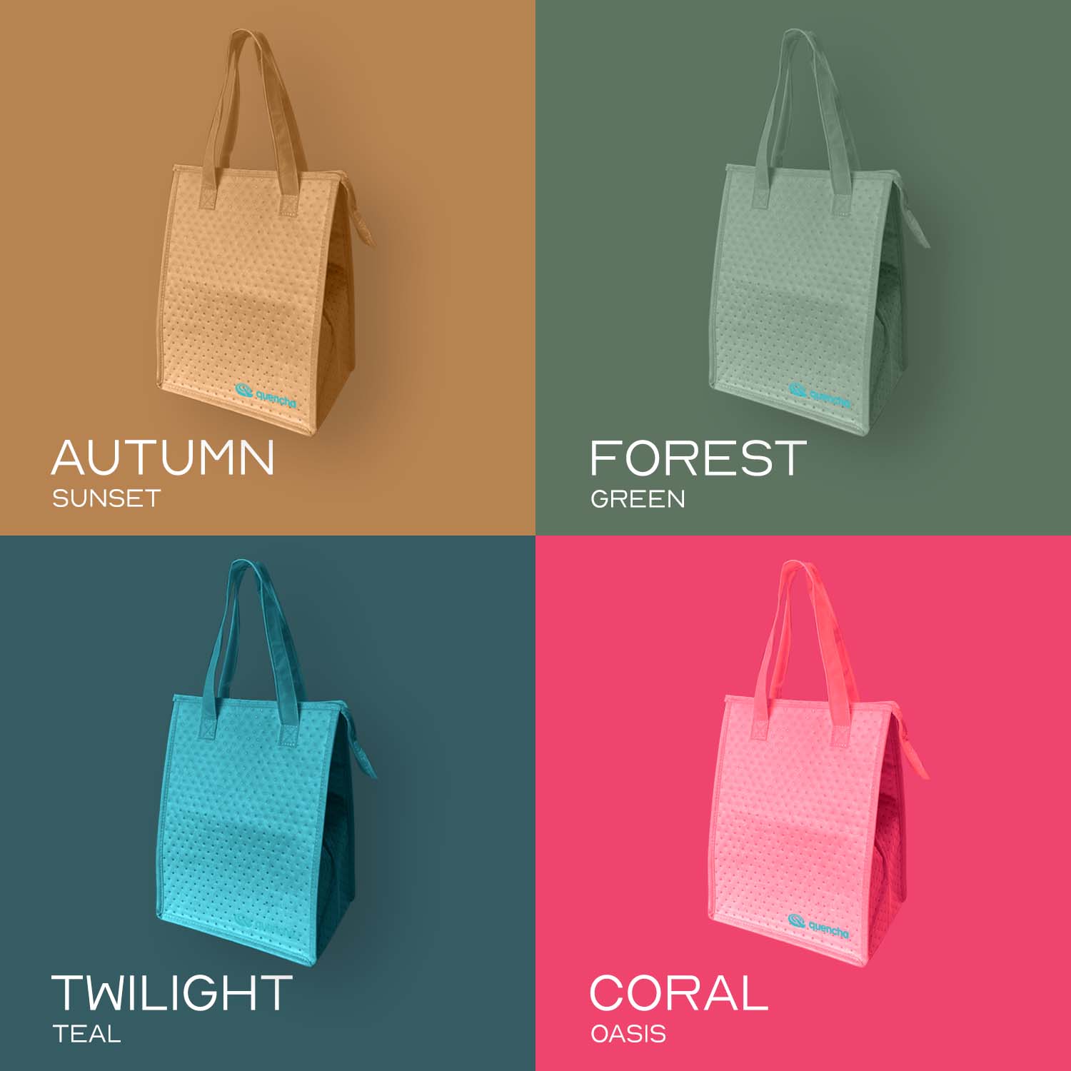 Quencha Thermal Lunch Bag High Capacity Insulated Food Briefcase Multi-Compartment Leakproof