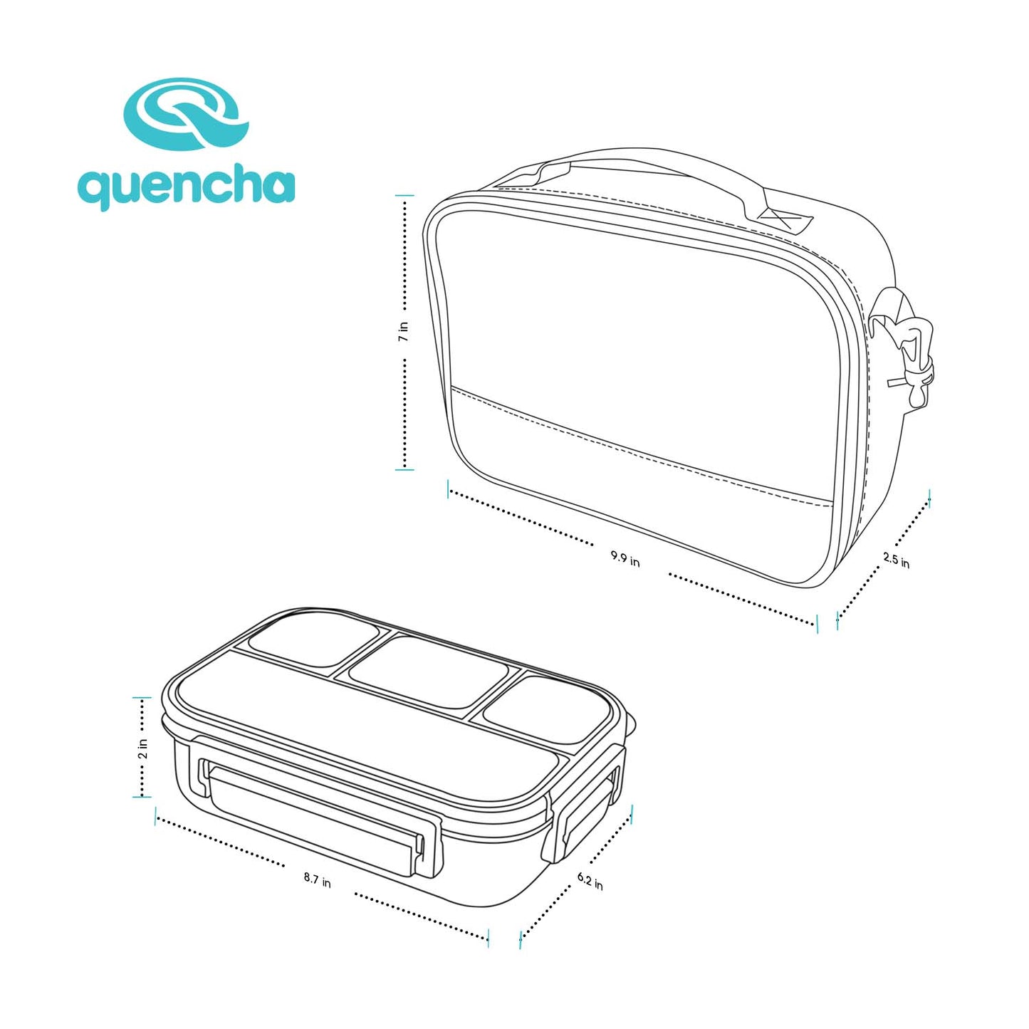 Quencha Insulated Lunch Bag for Kids