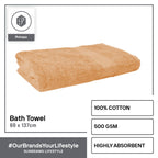 INFINITE by PRIMEO 100% Cotton Bath Towel Ring Spun 500gsm