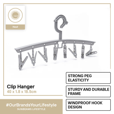 NEST DESIGN LAB Premium 8 Clips Hanger Amazing Gift Idea For Any Occasion!