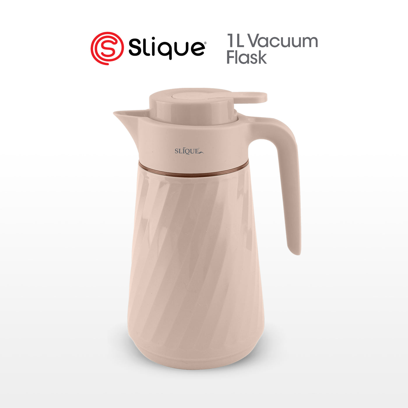 SLIQUE Premium Vacuum Flask 1000ml (Beige)