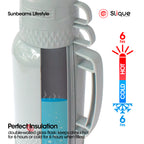 SLIQUE Insulated Vacuum Flask w/ 2 Cups 1L/1.8L