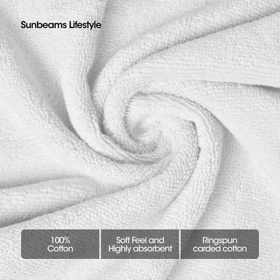 PRIMEO Premium 100% Ring Spun Carded Cotton Double Pile Hand Towel 540gsm Soft High Absorbent Amazing Gift Idea For Any Occasion!