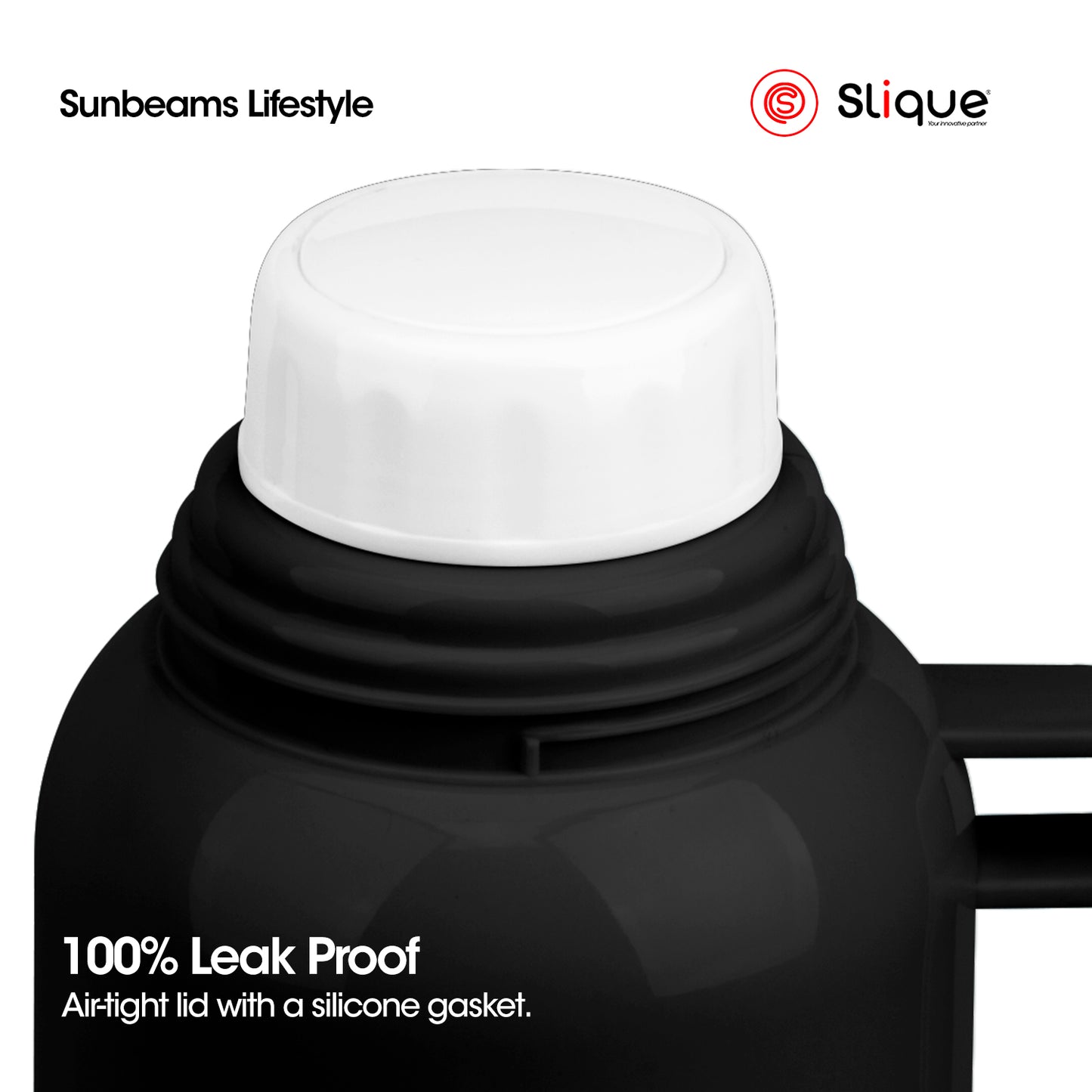 SLIQUE Insulated Vacuum Flask w/ 2 Cups 1L/1.8L