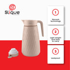 SLIQUE Premium Vacuum Flask 1000ml (Beige)
