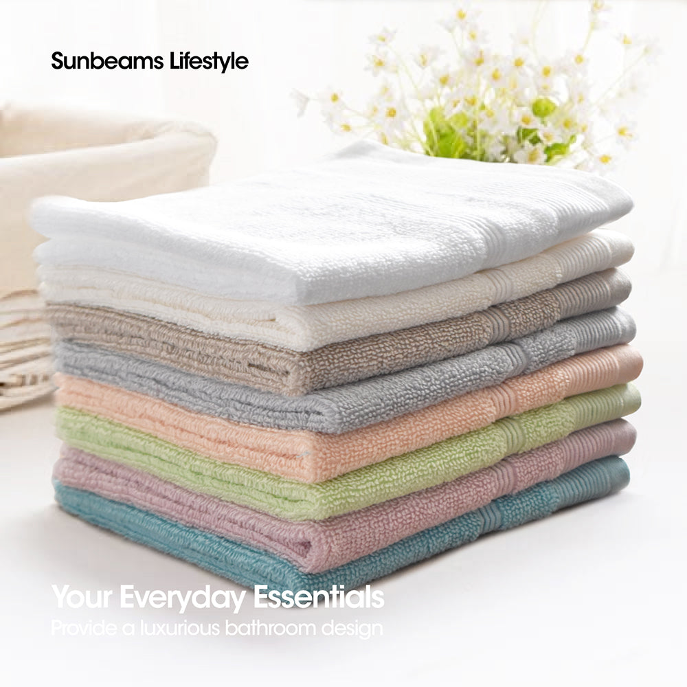 PRIMEO Premium 100% Ring Spun Carded Cotton Double Pile Face Towel 540gsm Soft High Absorbent Amazing Gift Idea For Any Occasion!