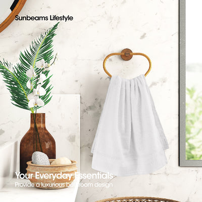 PRIMEO Premium 100% Ring Spun Carded Cotton Double Pile Hand Towel 540gsm Soft High Absorbent Amazing Gift Idea For Any Occasion!