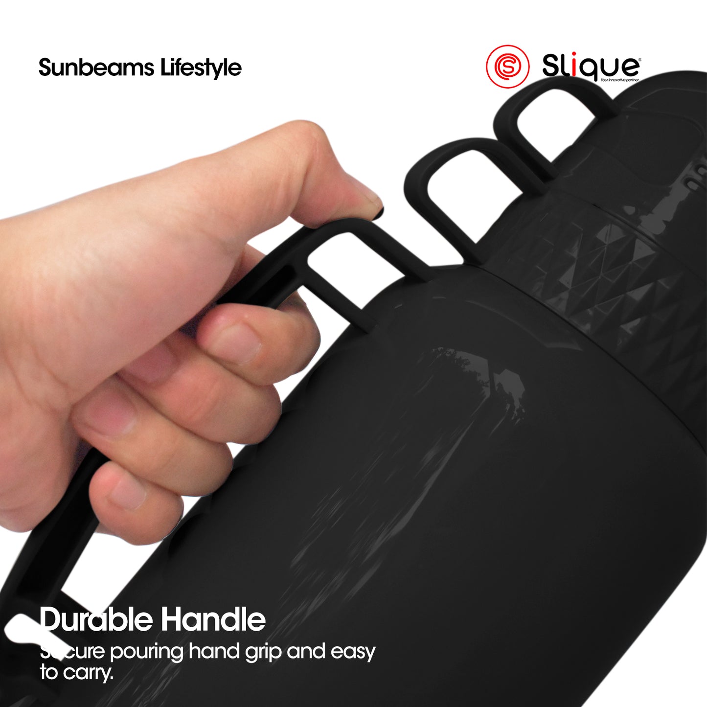 SLIQUE Insulated Vacuum Flask w/ 2 Cups 1L/1.8L
