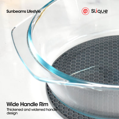 SLIQUE Premium Borosilicate Oval Glass Baking Dish 3000ml