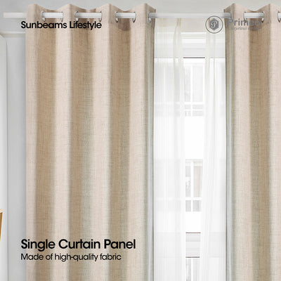 PRIMEO Window Curtain 140x213 cm Made of Polyester Perfect for Living Room, Bedroom and Study Room