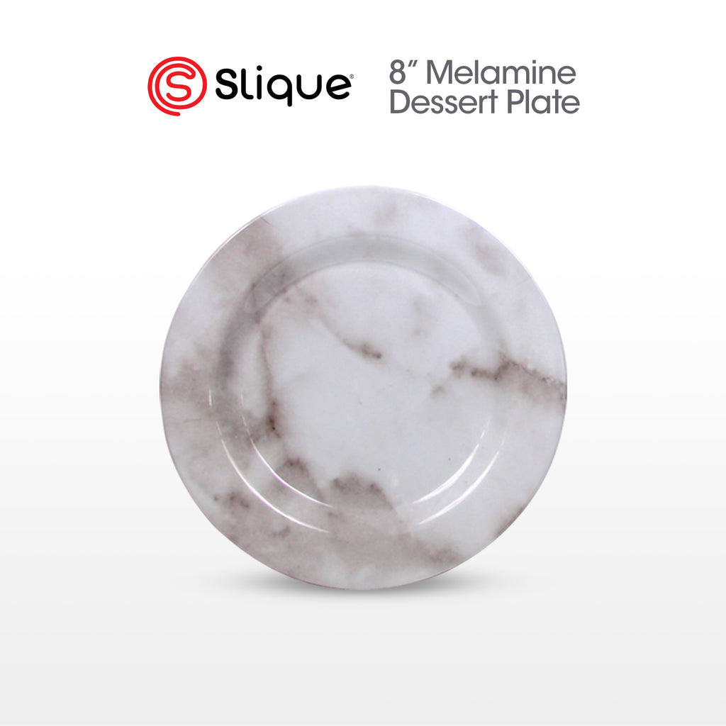 SLIQUE Dinnerware Plate, Bowl, Tumbler Marble Design