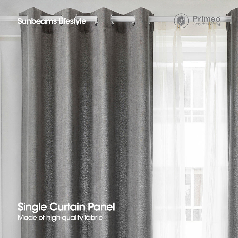 PRIMEO Window Curtain 140x213 cm Made of Polyester Perfect for Living Room, Bedroom and Study Room