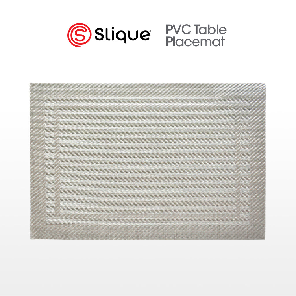 Slique Placemat PVC Woven Dining Table Mat 45x30cm (Collection 2)