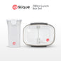SLIQUE Premium Lunch Box Airtight Microwave Safe Set of 2 (Grey)