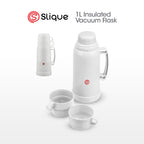SLIQUE Insulated Vacuum Flask w/ 2 Cups 1L/1.8L