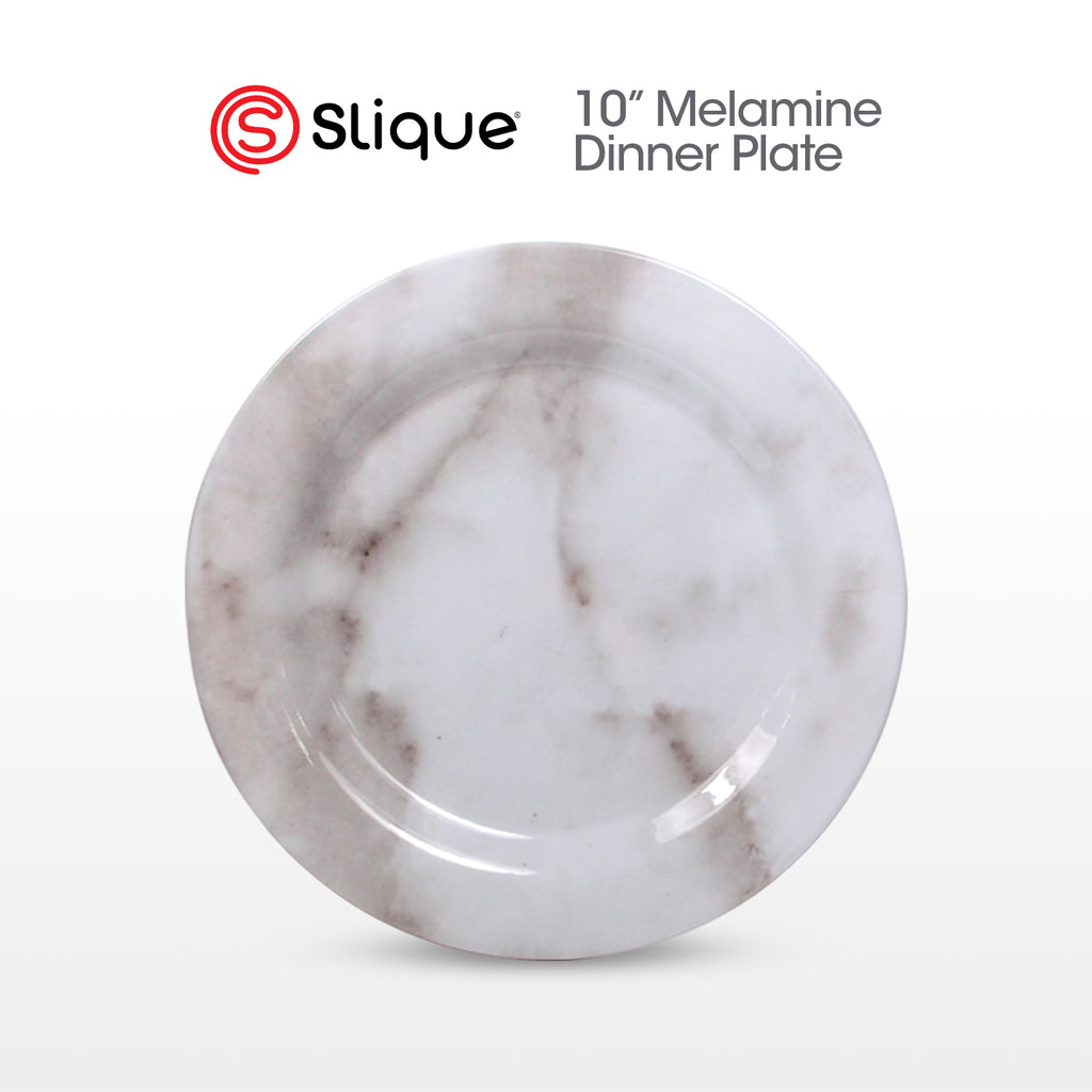 SLIQUE Dinnerware Plate, Bowl, Tumbler Marble Design