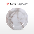 SLIQUE Dinnerware Plate, Bowl, Tumbler Marble Design