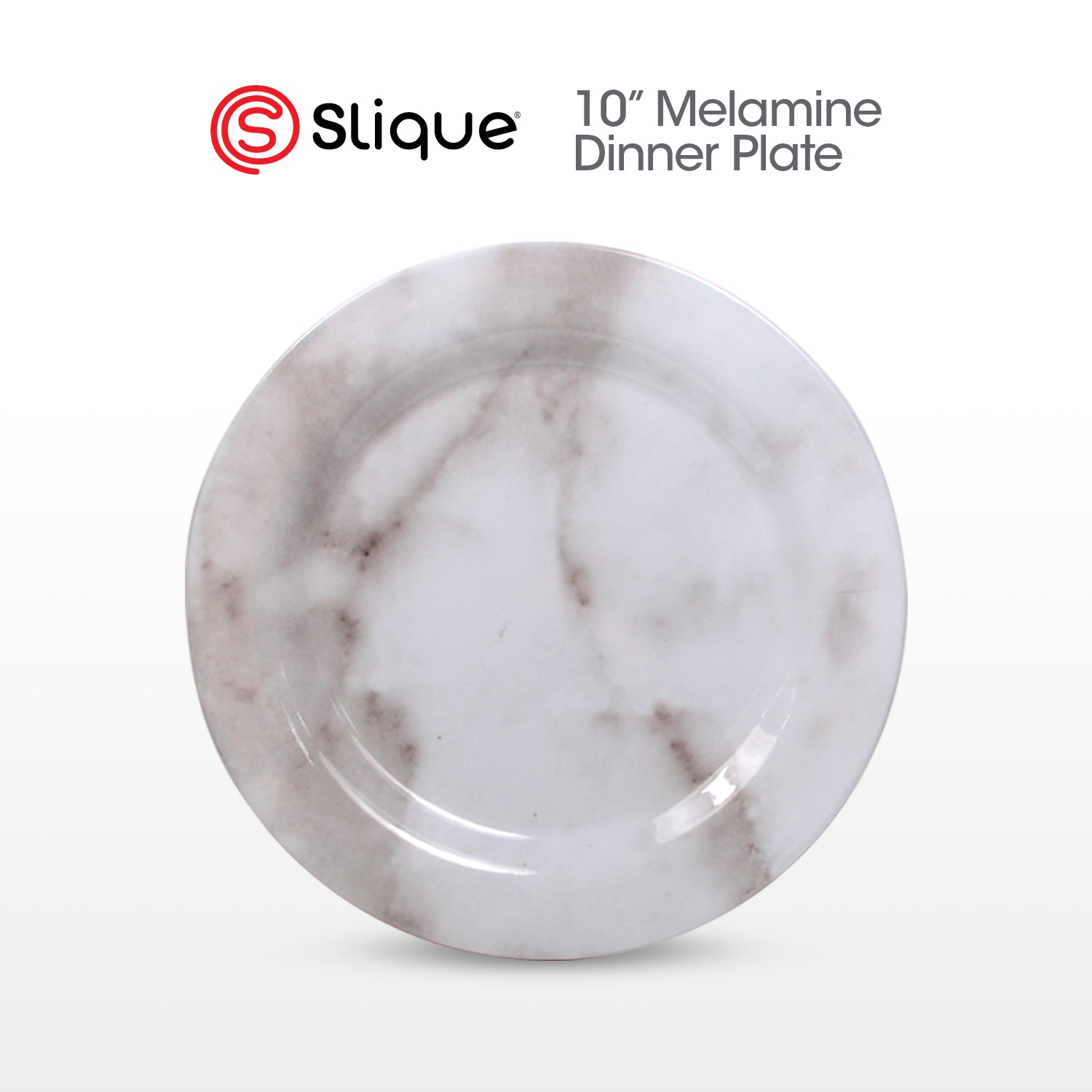 SLIQUE Dinnerware Plate, Bowl, Tumbler Marble Design