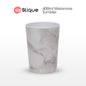 SLIQUE Dinnerware Plate, Bowl, Tumbler Marble Design