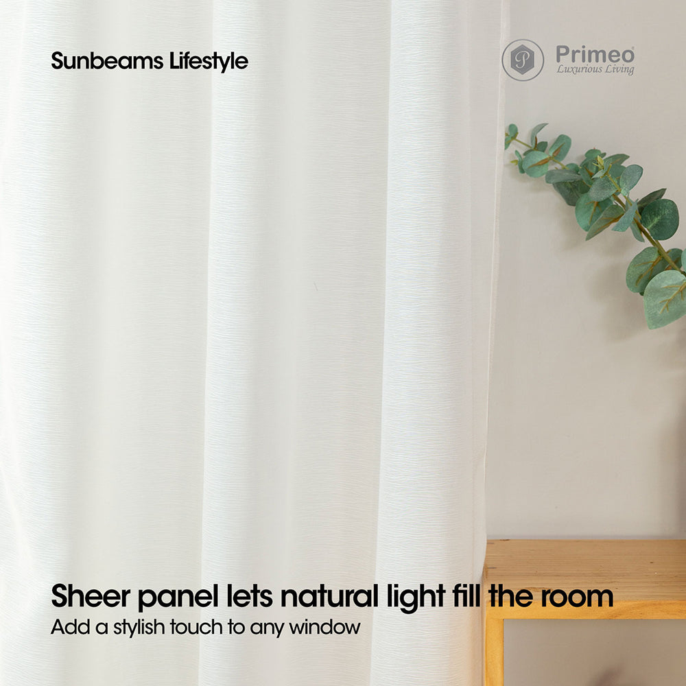PRIMEO Window Curtain 140x213 cm Made of Polyester Perfect for Living Room, Bedroom and Study Room