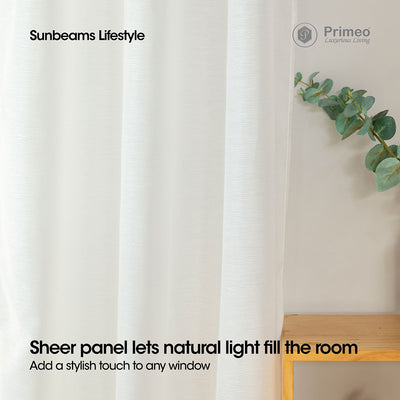 PRIMEO Window Curtain 140x213 cm Made of Polyester Perfect for Living Room, Bedroom and Study Room