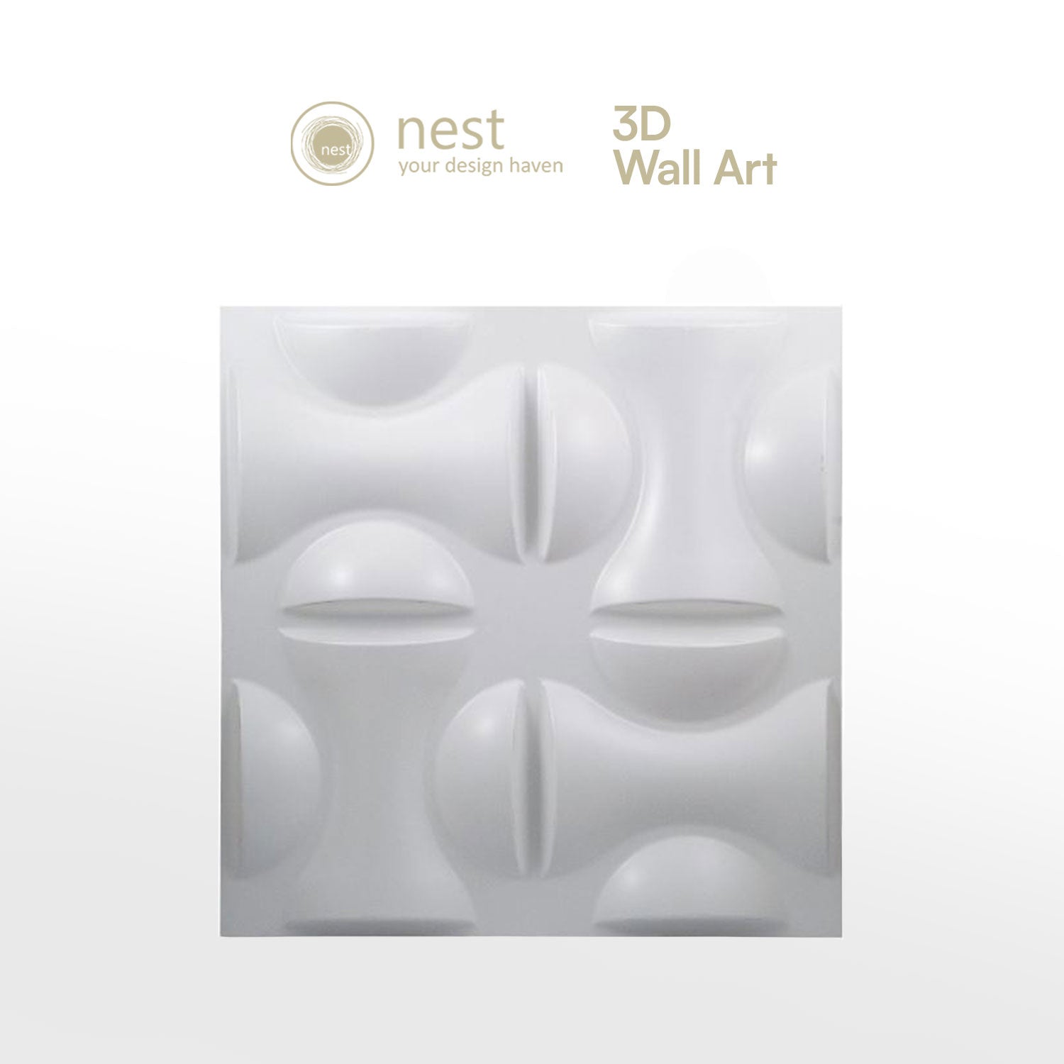 NEST DESIGN LAB 3D Wall-Art Infinity 4pcs 500x500x1.0mm