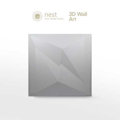 NEST DESIGN LAB 3D Wall-Art Pyramid 4pcs 500x500x1.5mm