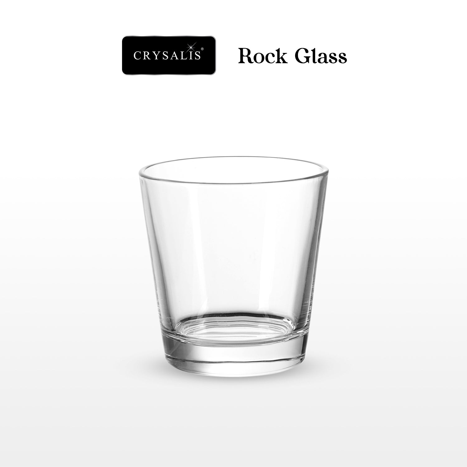 Crysalis Essence Glassware Collection Highball Rock Glass Soda-Lime Drinking Glass - Classic Design