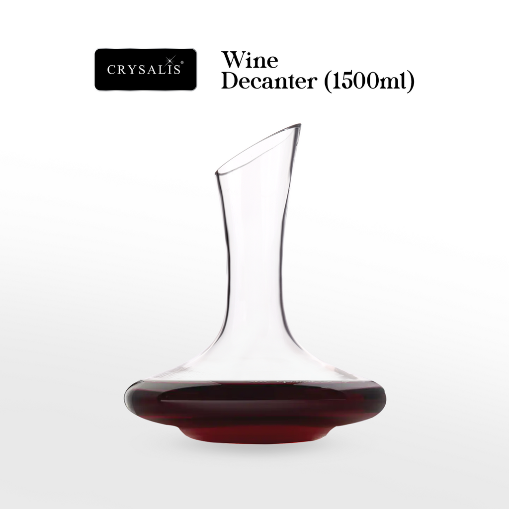 CRYSALIS Royalty Crystal Clear Glass Decanter