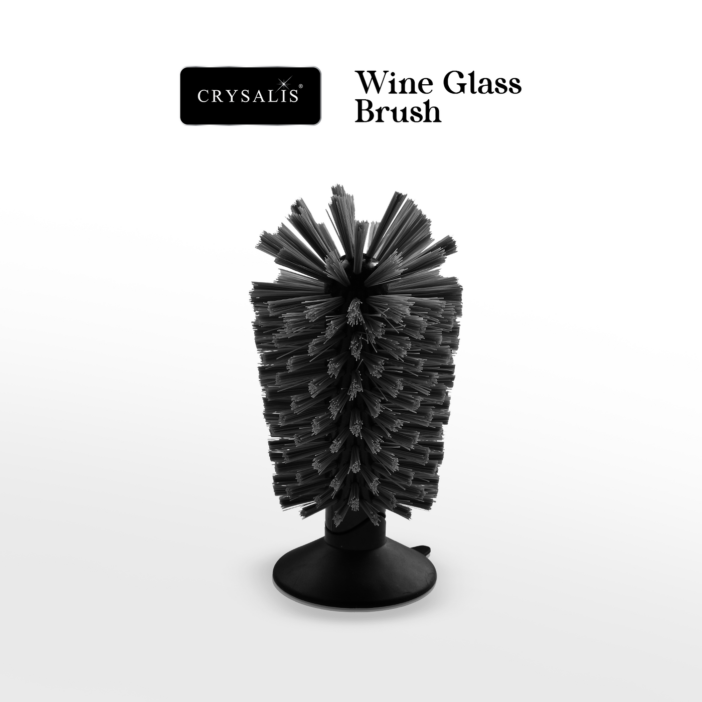 CRYSALIS Premium Wine Glass Brush Cleaning Essentials