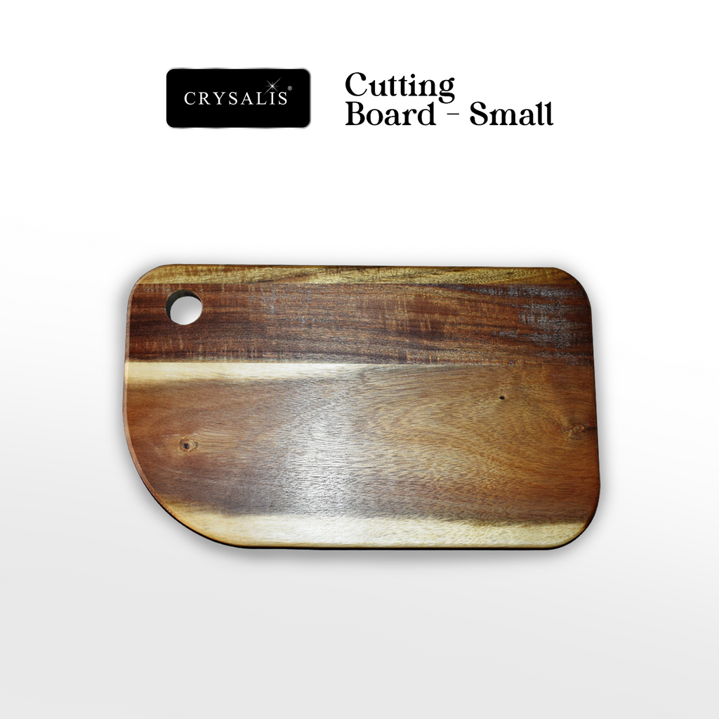 CRYSALIS PREMIUM Cutting Board Small/Large Wooden Chopping Board - Acacia Wood