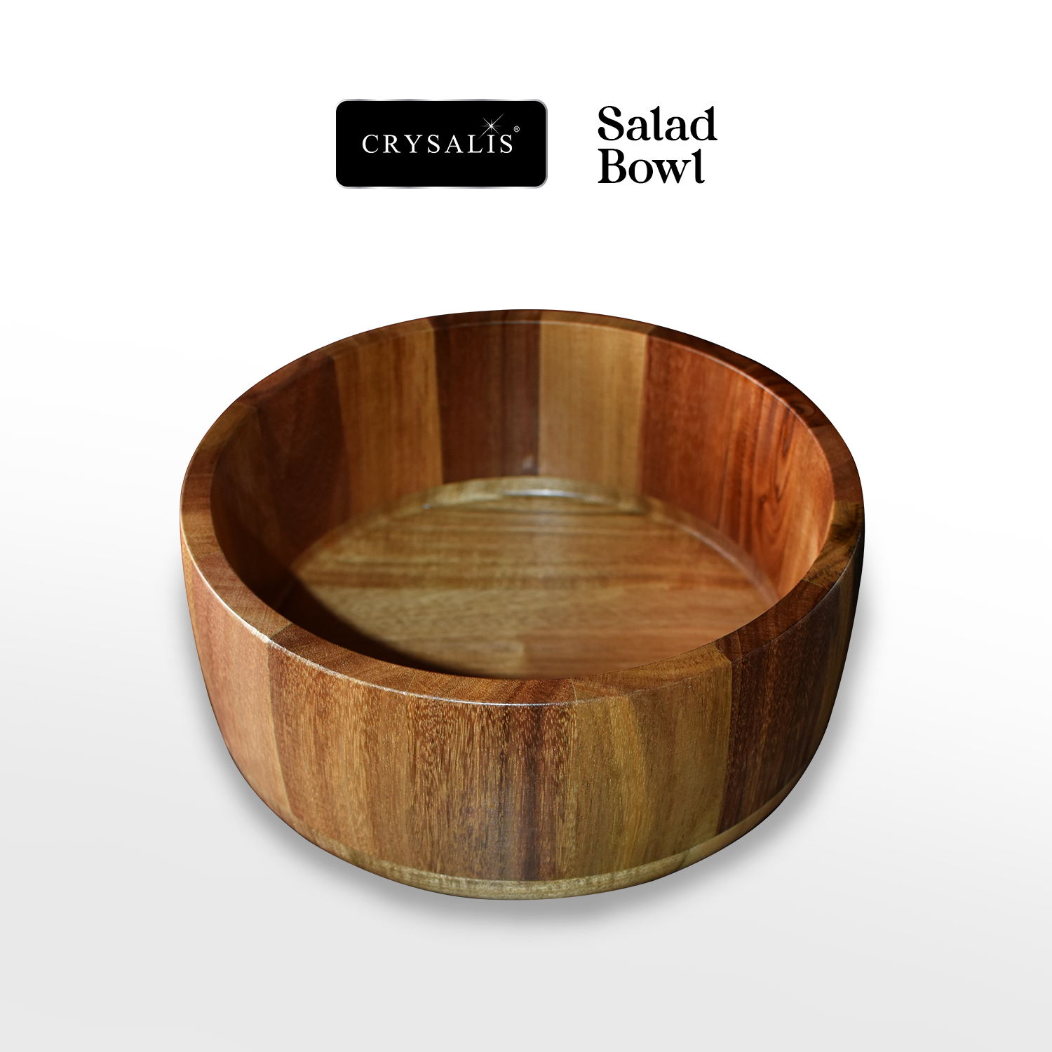 CRYSALIS PREMIUM Salad Bowl Rice Dessert Bowl Acacia Wood