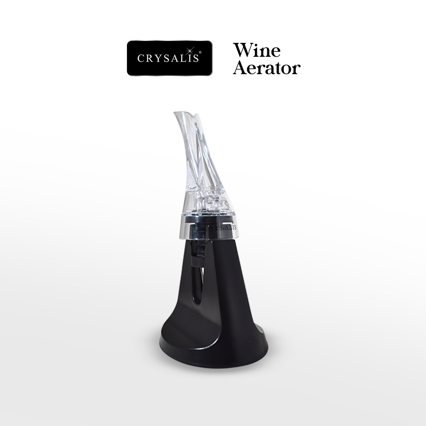 CRYSALIS Premium Wine Accessory Wine Aerator Pourer with Base