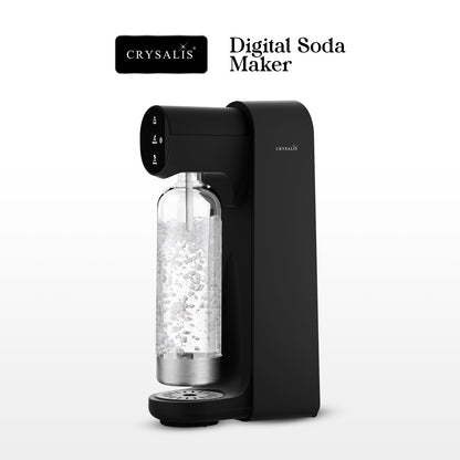 CRYSALIS Soda Maker Streaming Machine Set Carbonating Bottle - 1L | 33.8oz.