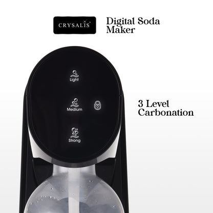 CRYSALIS Soda Maker Streaming Machine Set Carbonating Bottle - 1L | 33.8oz.