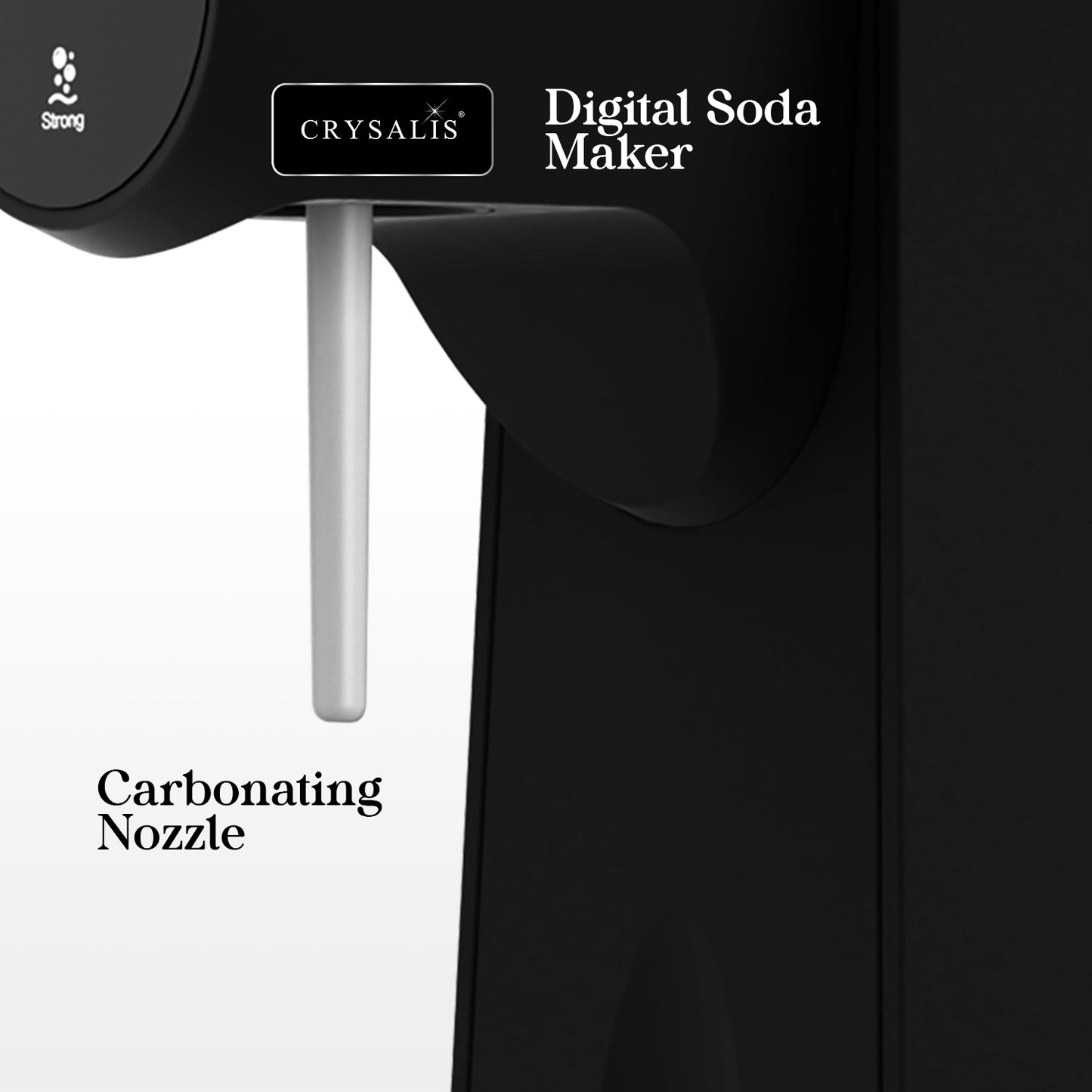 CRYSALIS Soda Maker Streaming Machine Set Carbonating Bottle - 1L | 33.8oz.
