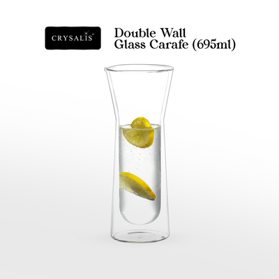 CRYSALIS Premium Carafe Double Wall Pitcher 695ml