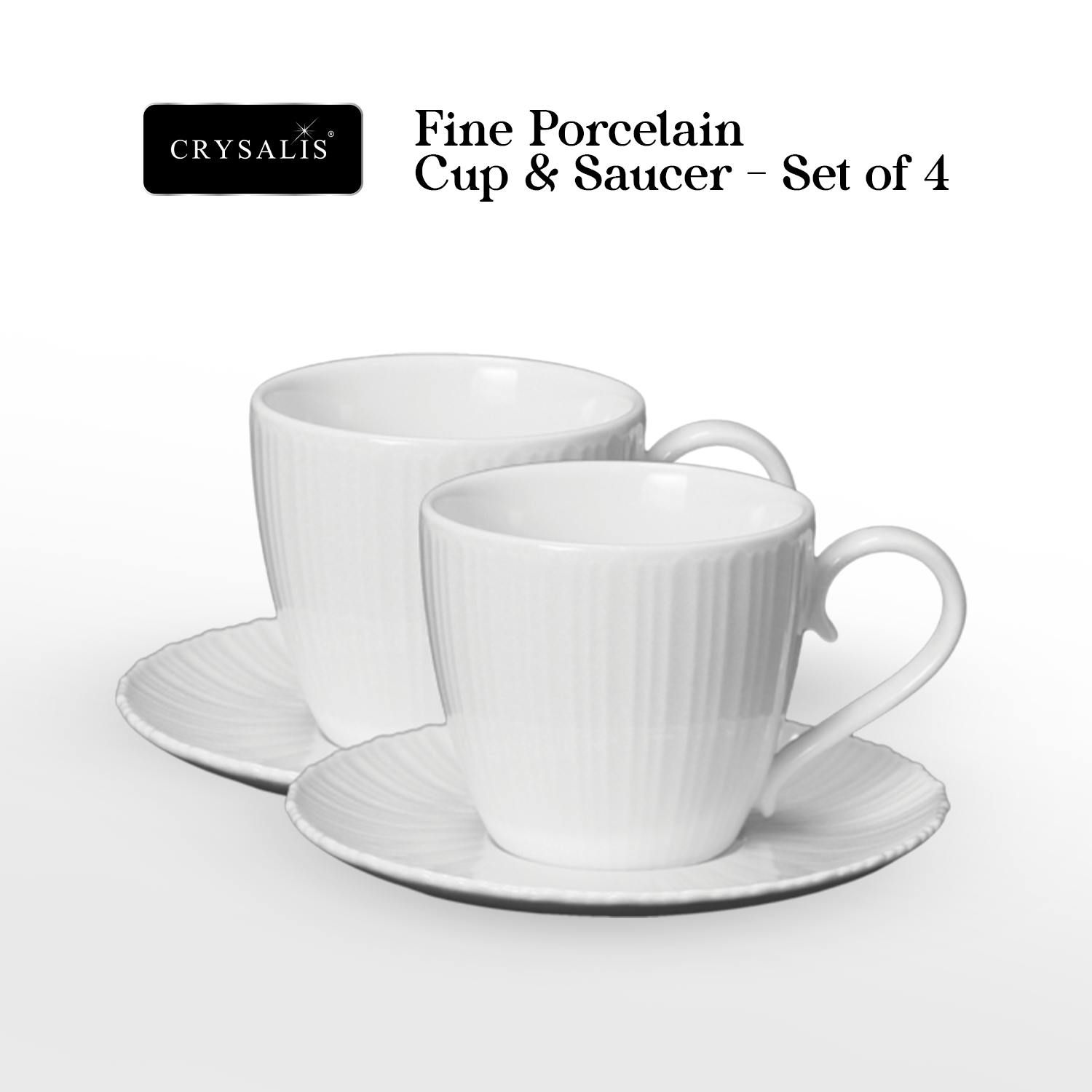 CRYSALIS Dinnerware sets Dinner Bowl | Mug | Salad Plate | Dinner Bowl | Creamer Cup & Sugar Basin | Oval Plate | Teapot | Dinner Plate - Microwavable Oven Safe