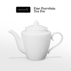 CRYSALIS Dinnerware sets Dinner Bowl | Mug | Salad Plate | Dinner Bowl | Creamer Cup & Sugar Basin | Oval Plate | Teapot | Dinner Plate - Microwavable Oven Safe