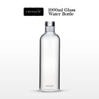 CRYSALIS 1000ml Clear Glass Drinking Bottle – BPA-Free & Eco-Friendly
