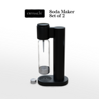 CRYSALIS Soda Maker Streaming Machine Set Carbonating Bottle - 1L | 33.8oz.