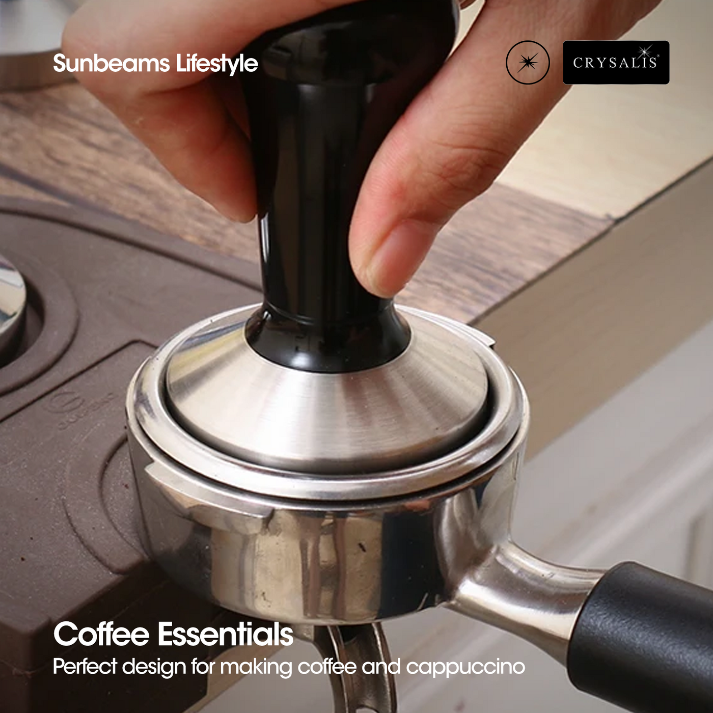 CRYSALIS Premium Coffee Tamper 5.8cm for Nespresso Machine