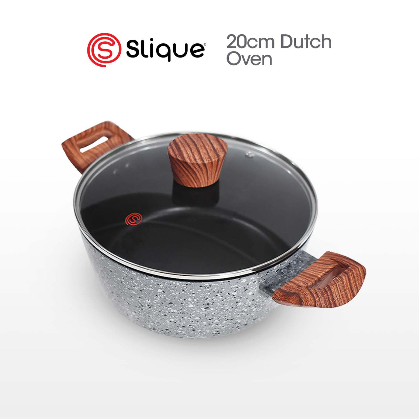 SLIQUE Premium Granite Dutch Oven 20cm/22cm