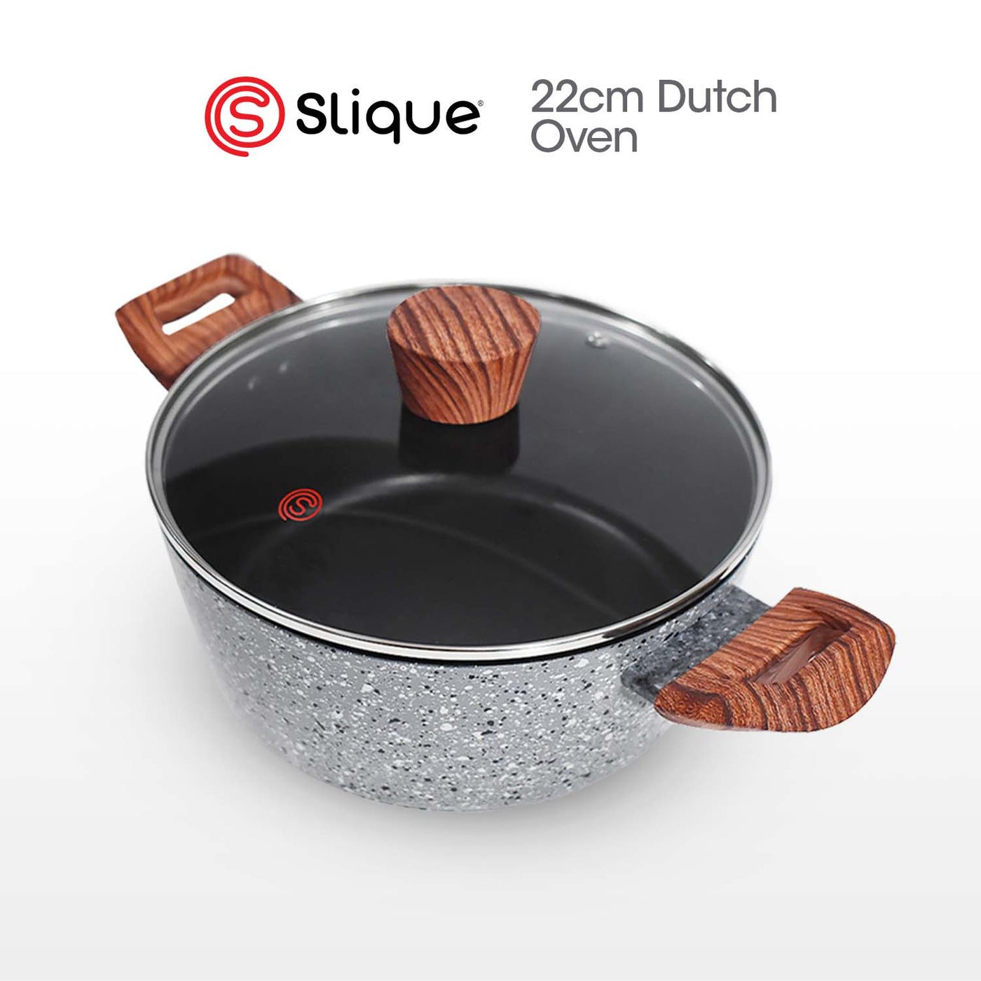 SLIQUE Premium Granite Dutch Oven 20cm/22cm