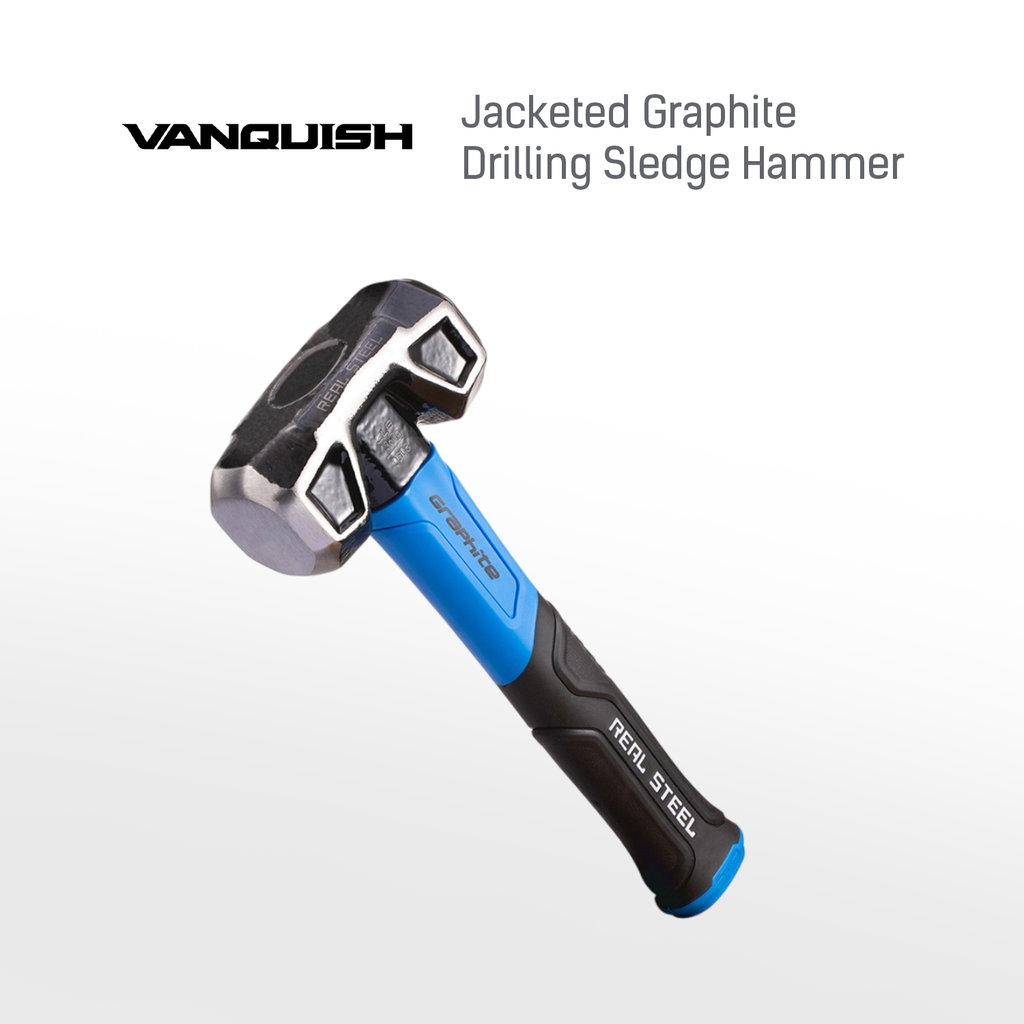 REALSTEEL Sledge Hammer Jacketed Graphite Drilling, Cross Striking Head