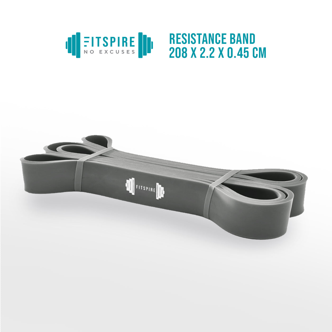 FITSPIRE Premium Latex Resistance Band 208x4x2.2cm